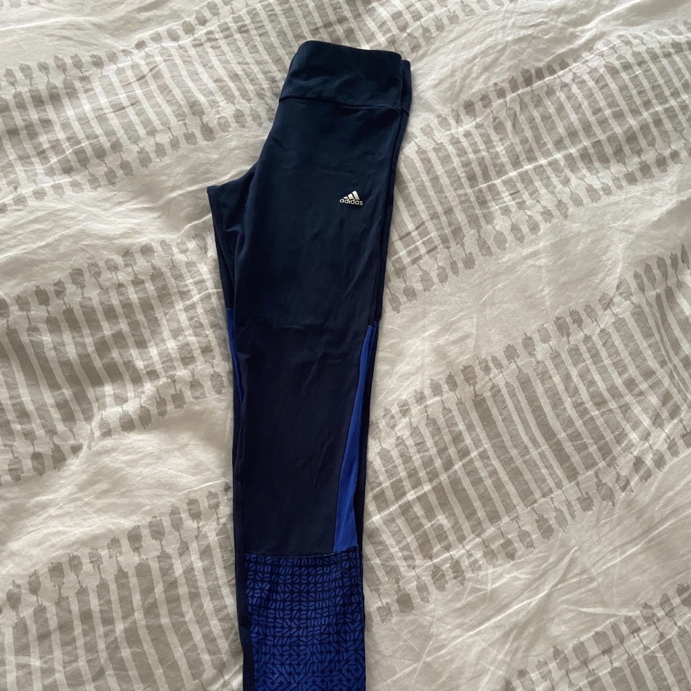 Girls Adidas Work out pants in Blue